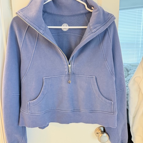 Lululemon Scuba Oversized Funnel Neck Half Zip in Water Drop XS/S - Picture 4 of 6